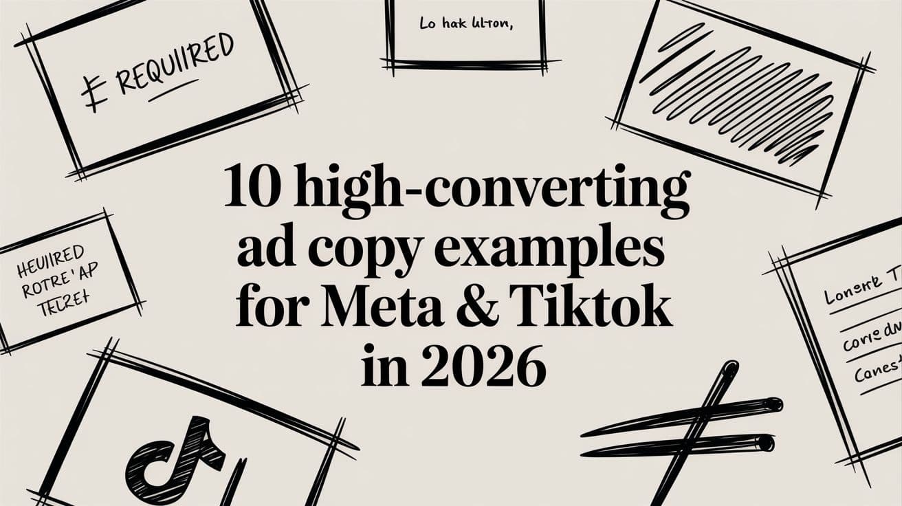 10 High-Converting Ad Copy Examples for Meta & TikTok in 2026