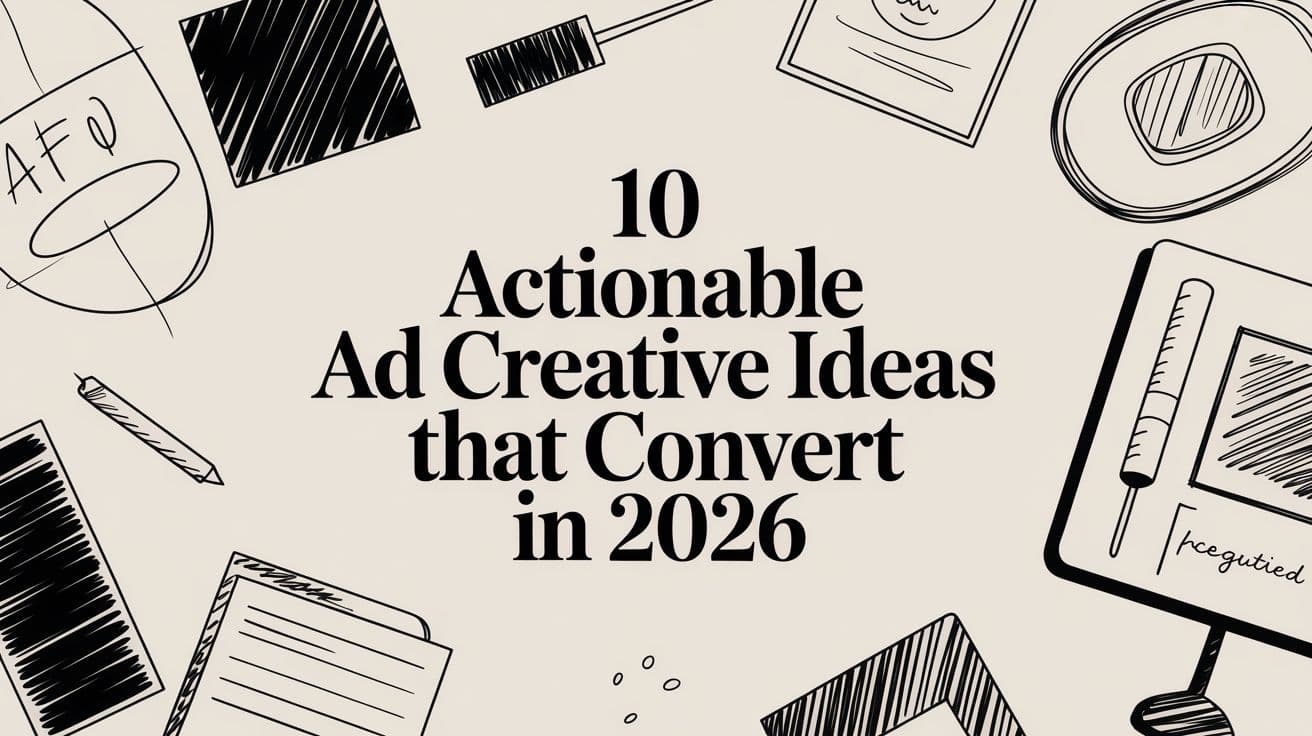 10 Actionable Ad Creative Ideas That Convert in 2026