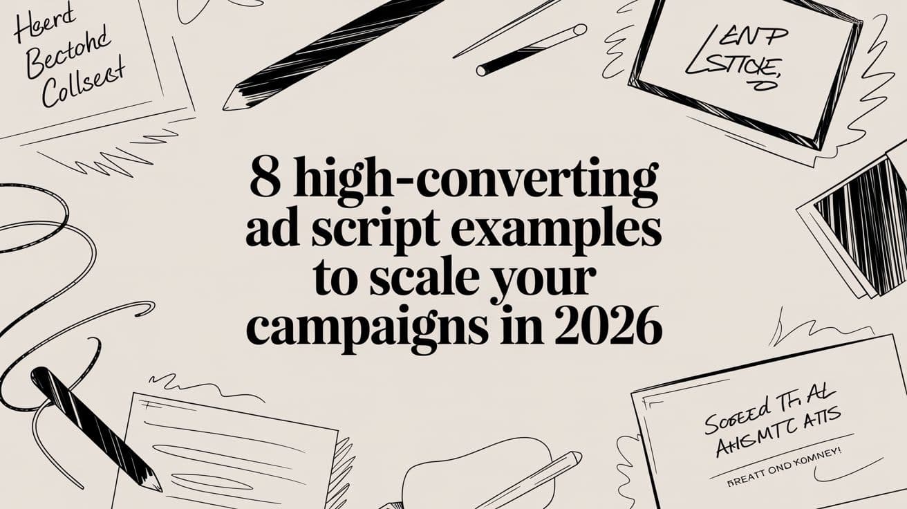 8 High-Converting Ad Script Examples to Scale Your Campaigns in 2026