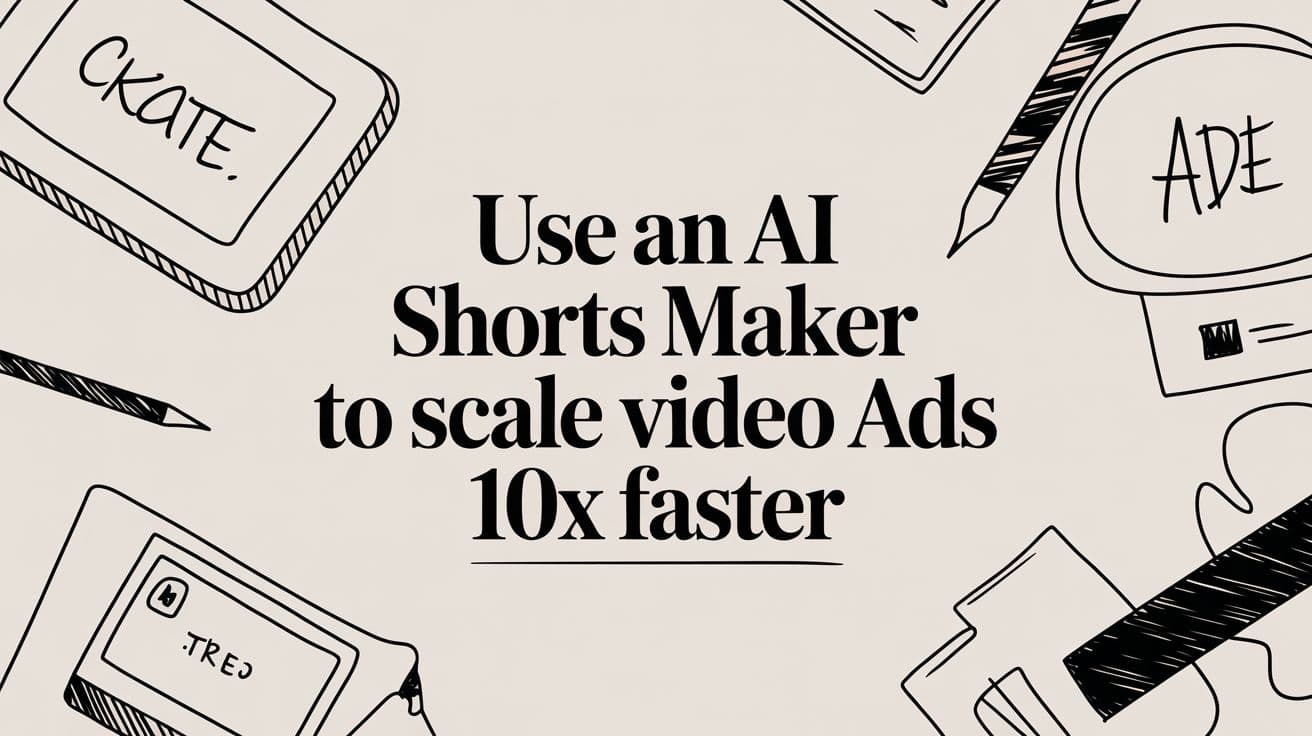 Use an AI Shorts Maker to Scale Video Ads 10x Faster