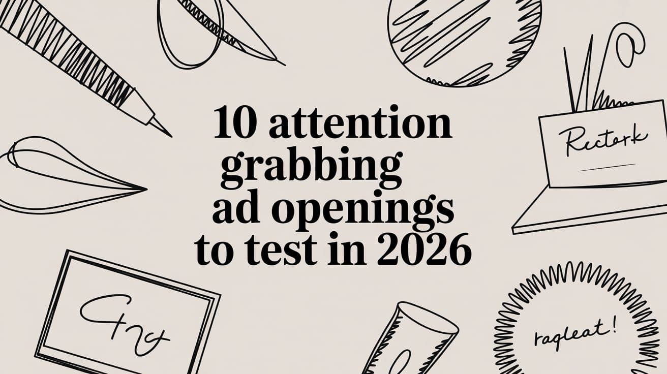 10 Attention Grabbing Ad Openings to Test in 2026