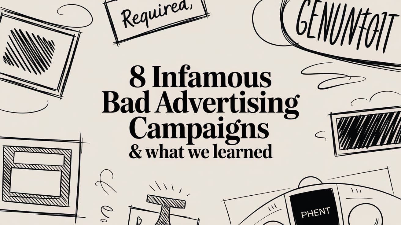 8 Infamous Bad Advertising Campaigns & What We Learned