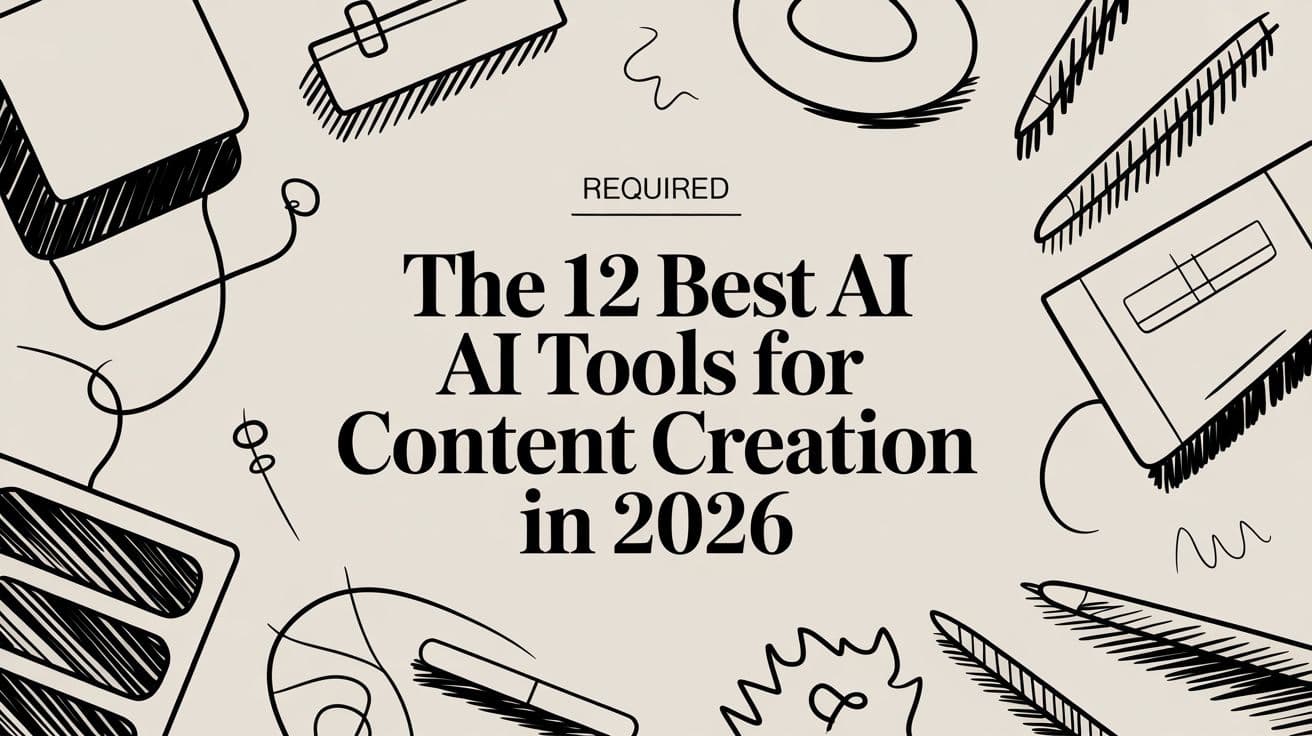 The 12 Best AI Tools for Content Creation in 2026