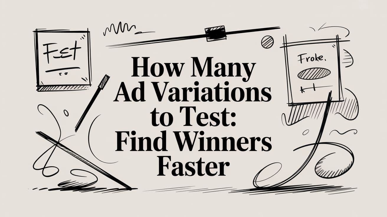 How Many Ad Variations To Test: Find Winners Faster