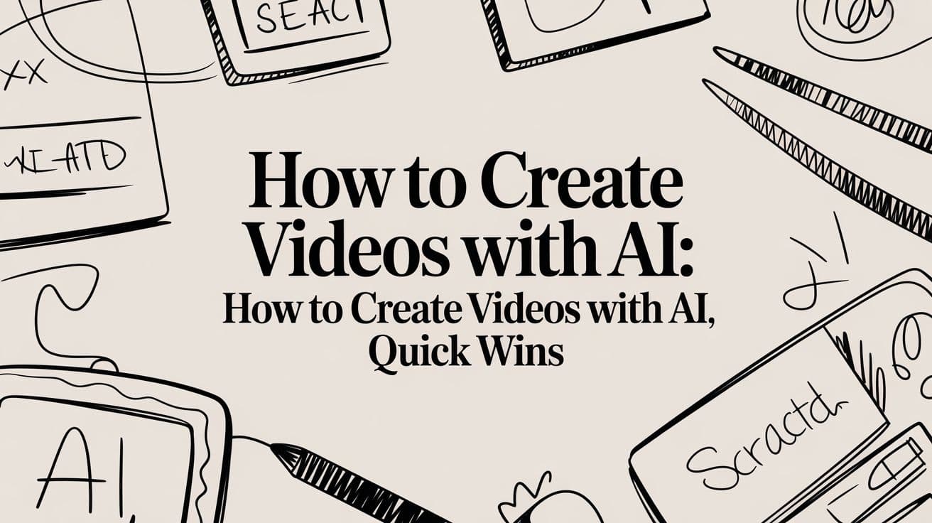 How to Create Videos with AI: How to Create Videos with AI, Quick Wins