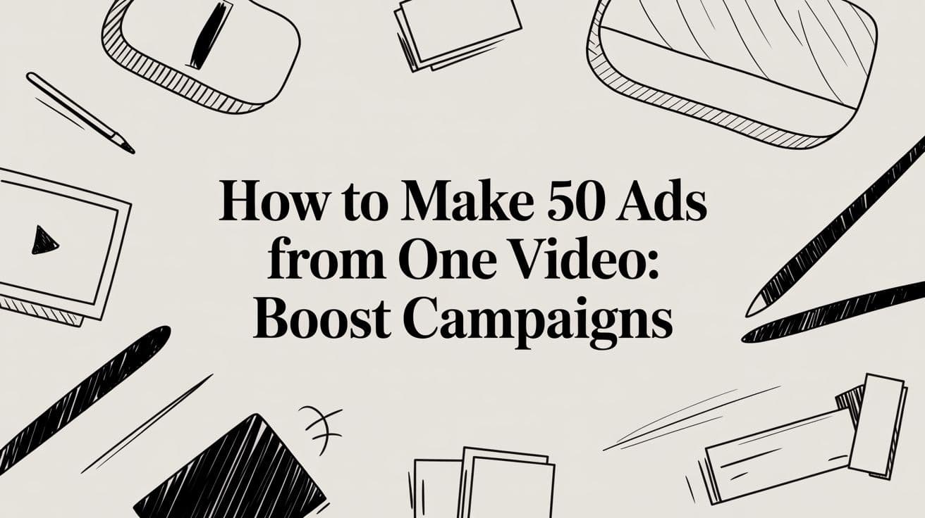 How to Make 50 Ads From One Video: Boost Campaigns