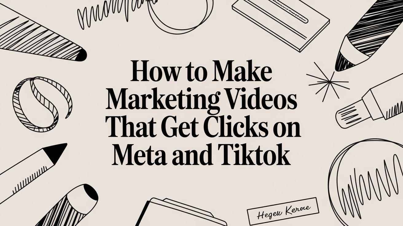 How to Make Marketing Videos That Get Sales on Meta and TikTok