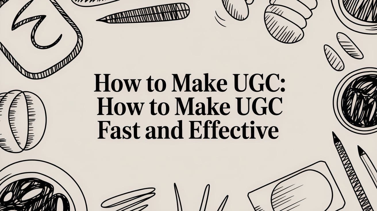 How to Make UGC: how to make ugc fast and effective
