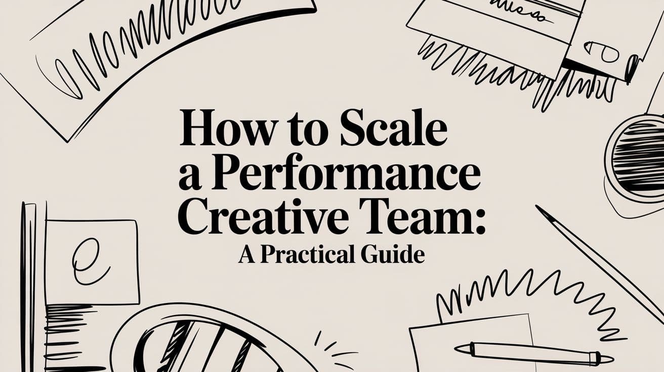 How to Scale a Performance Creative Team: A Practical Guide