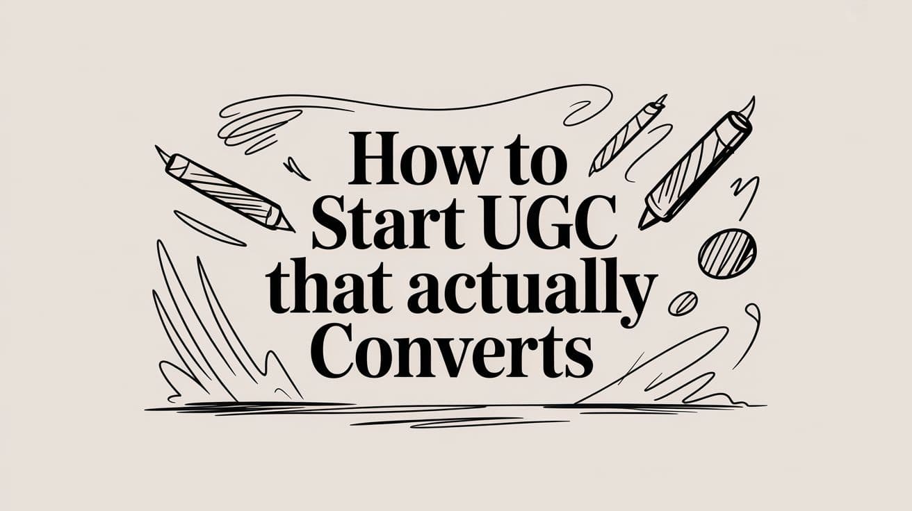 How to Start UGC That Actually Converts
