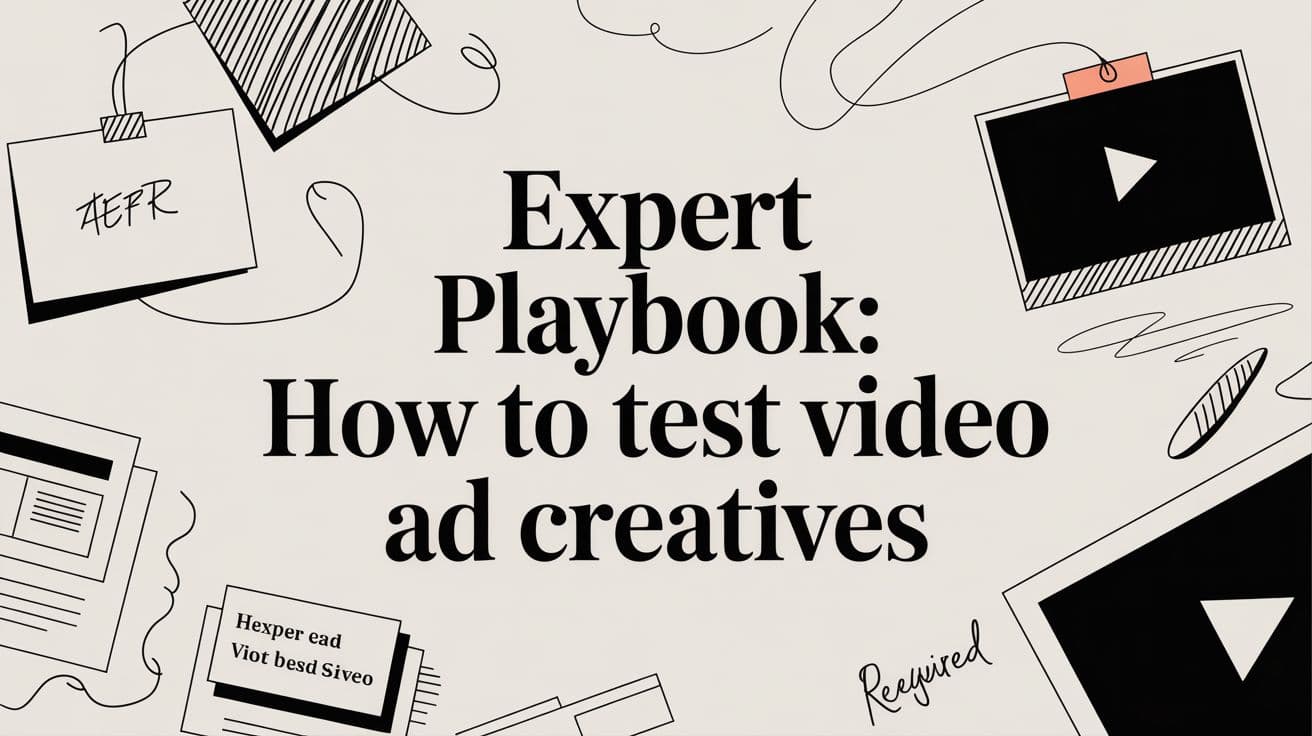 Expert Playbook: How to Test Video Ad Creatives