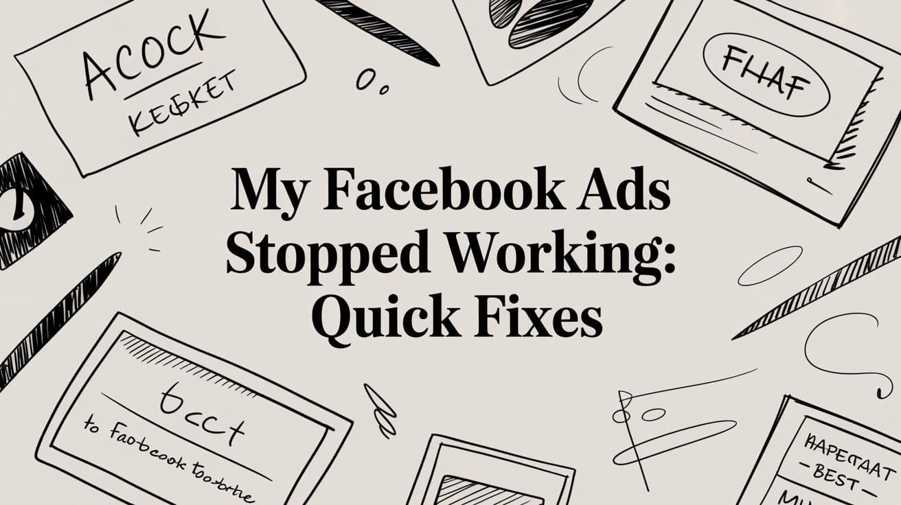 My Facebook Ads Stopped Working: Quick Fixes