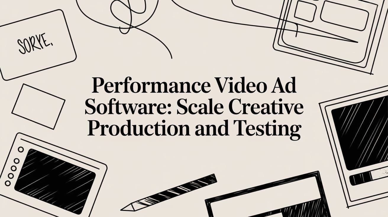Performance video ad software: Scale Creative Production and Testing
