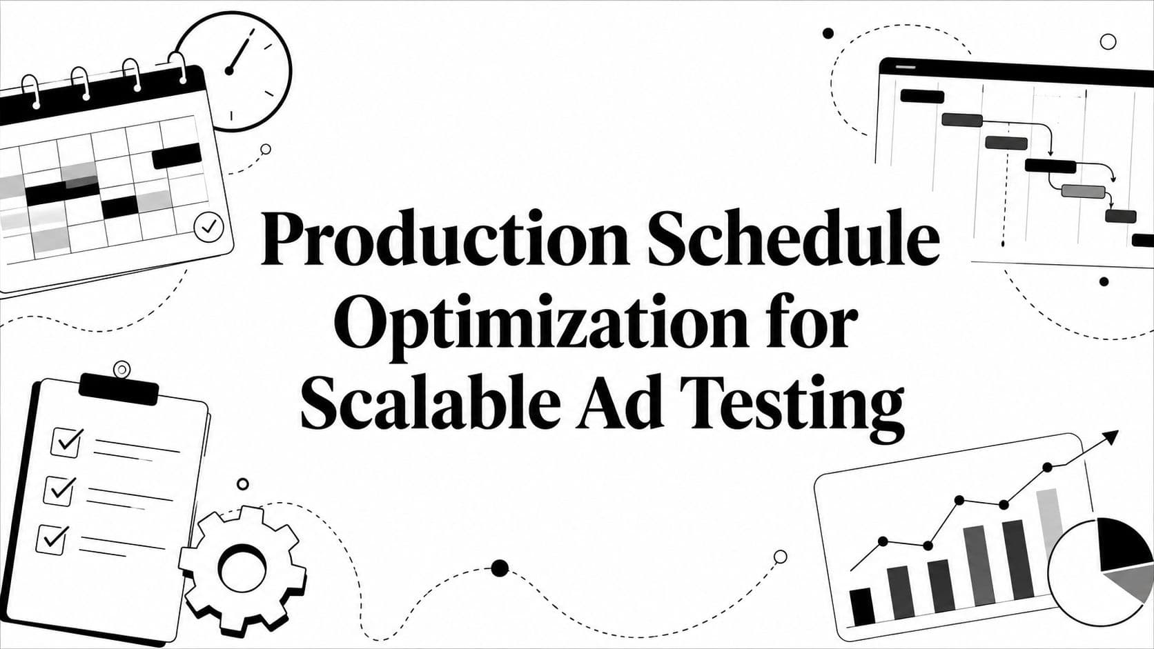 Production Schedule Optimization for Scalable Ad Testing