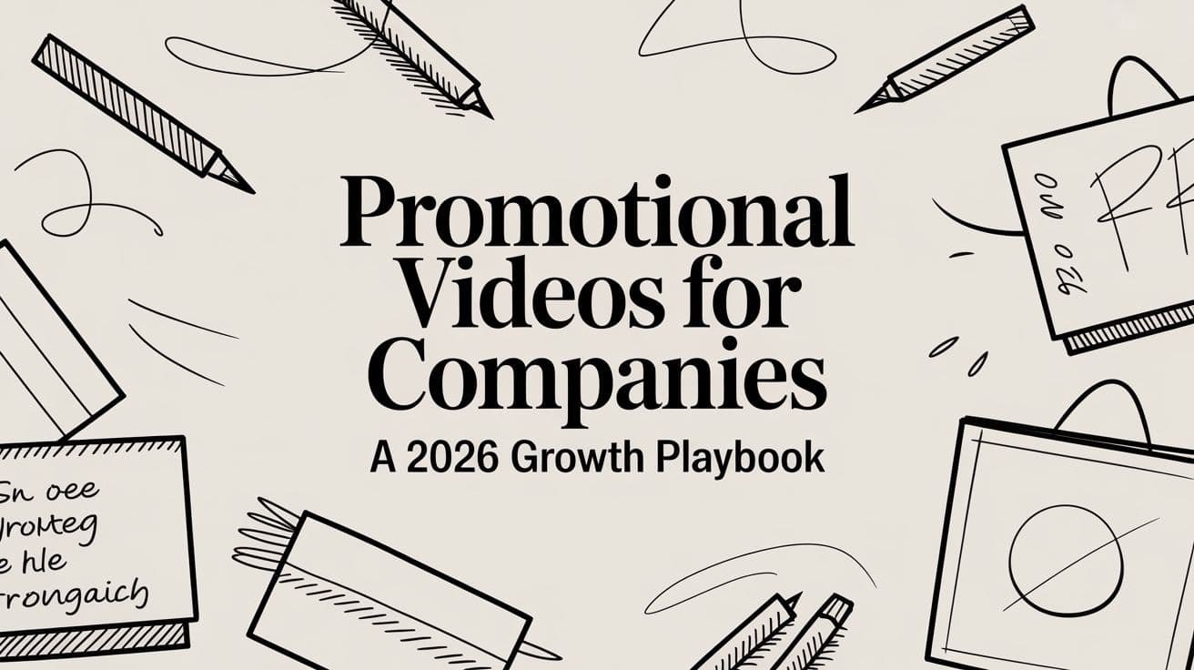 Promotional Videos for Companies A 2026 Growth Playbook