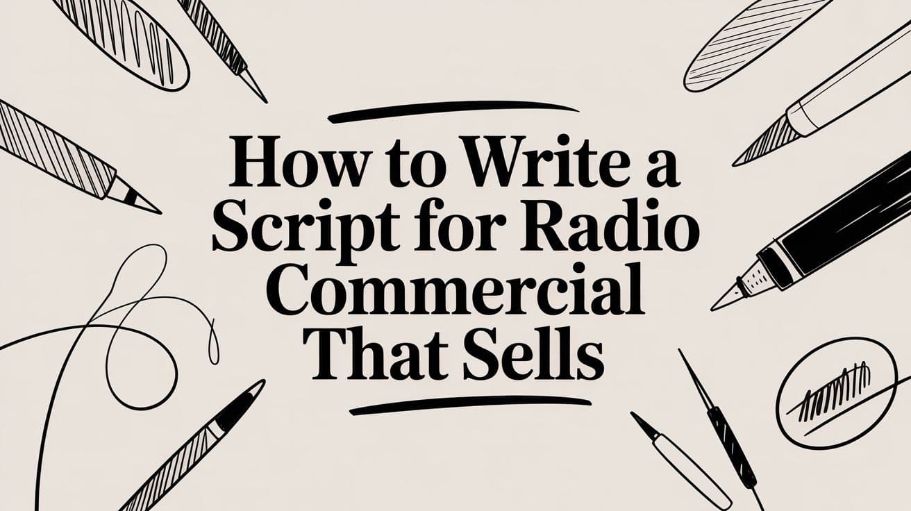 How to Write a Script for Radio Commercial That Sells