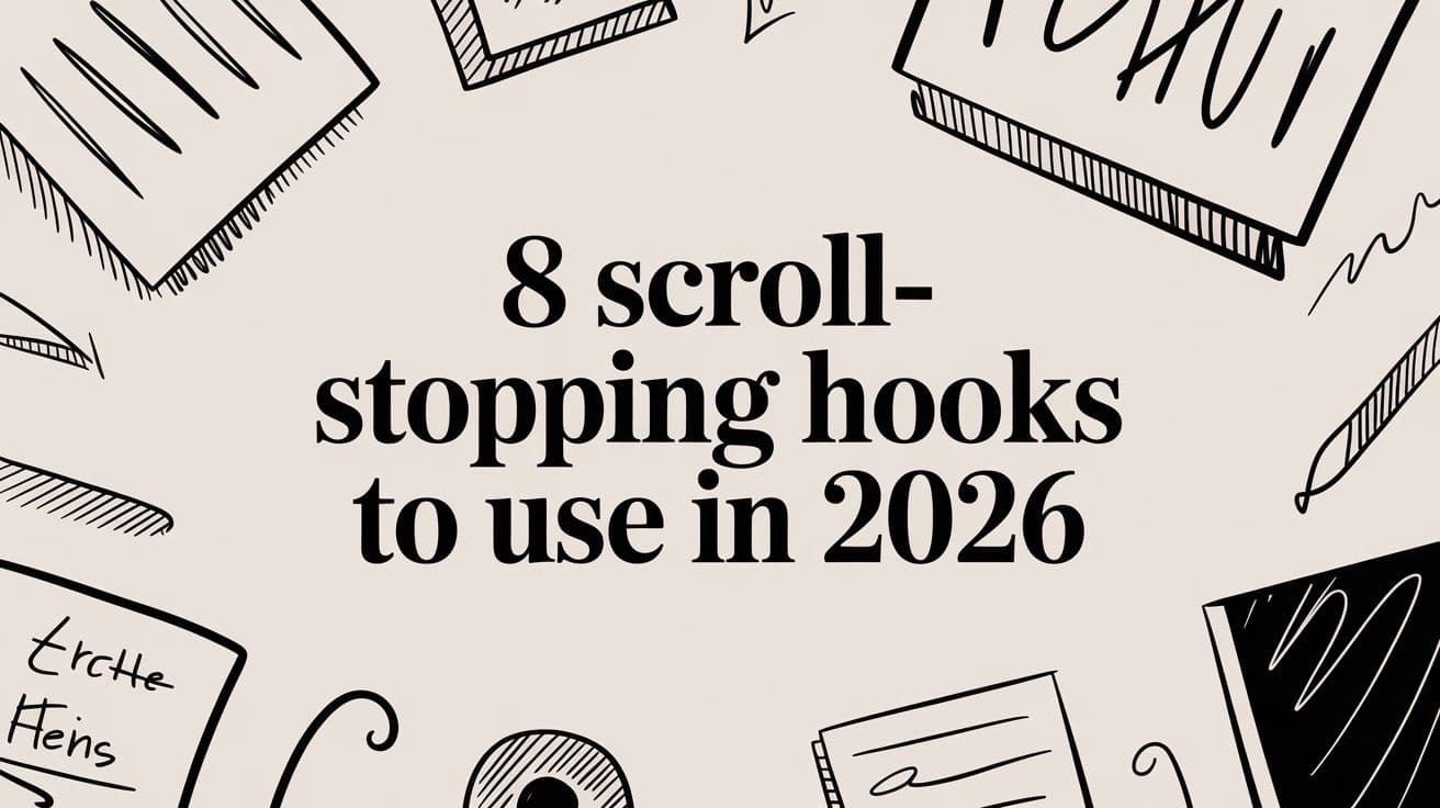 8 Scroll-Stopping Hooks to Use in 2026