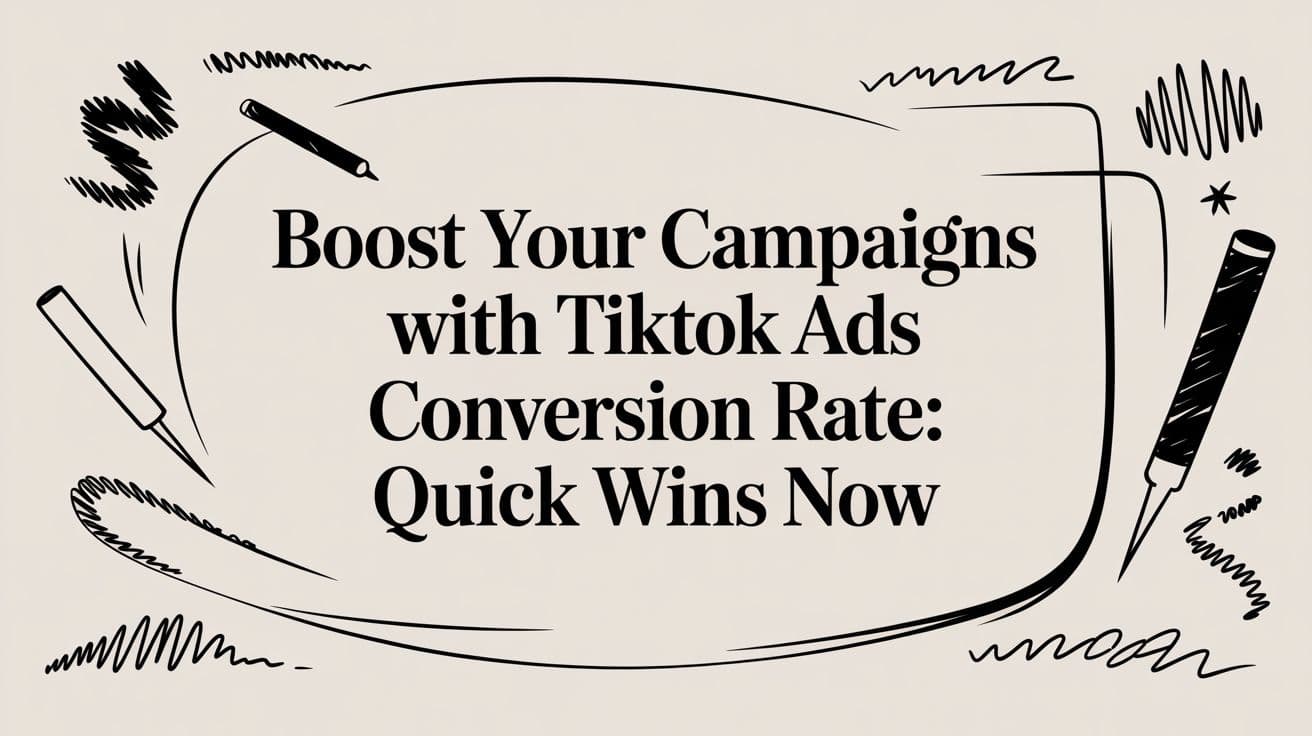 Boost Your Campaigns with tiktok ads conversion rate: Quick Wins Now