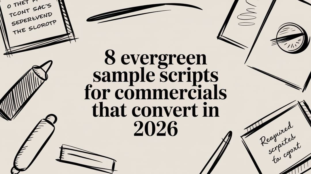 8 Sample Commercial Scripts That Convert (2026) | Sovran